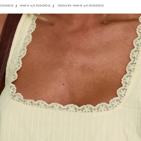 Princess Polly Alanah Mini Dress Lemon size 2 - Picture 6 of 10